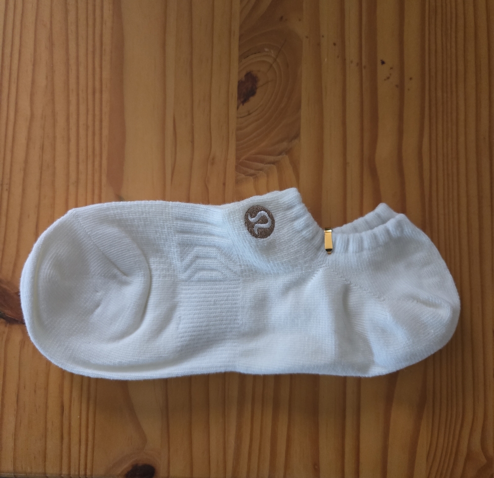 White No-Show Sock